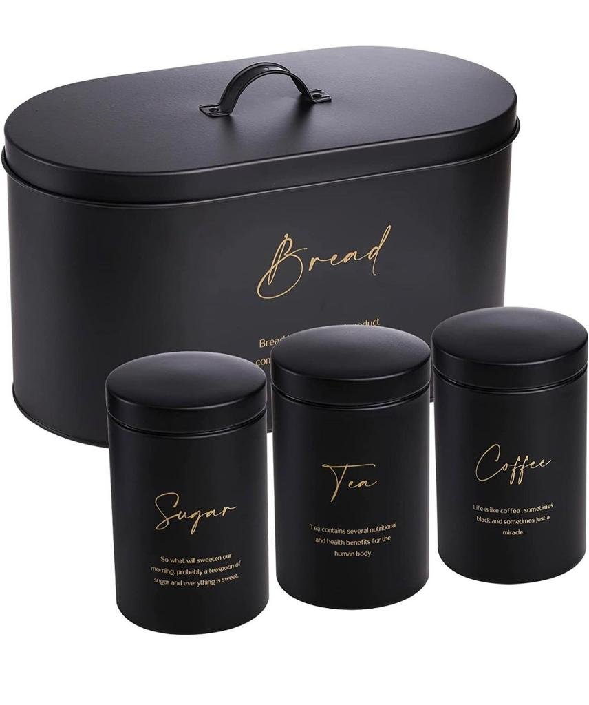 Black Bread Box Container Dairy of A kitchen Lover